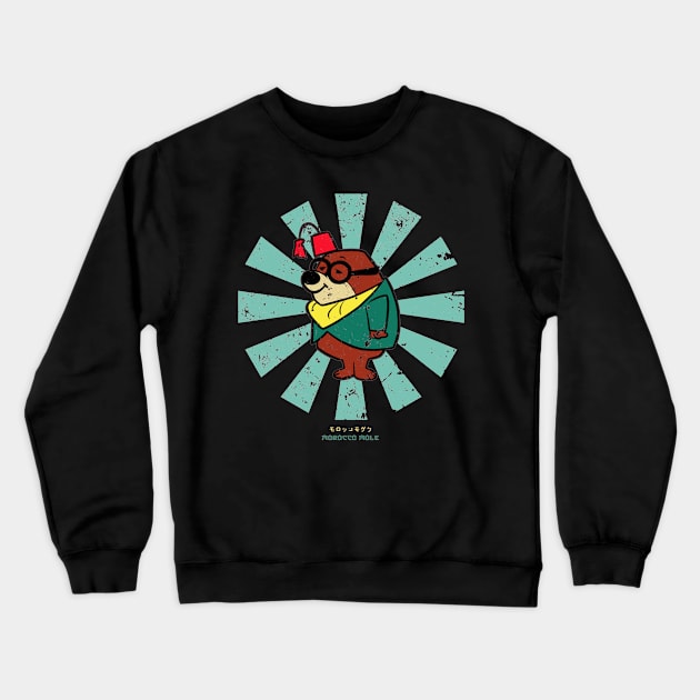 Morocco Mole Retro Japanese Secret Squirrel Crewneck Sweatshirt by snowwhitedreaming